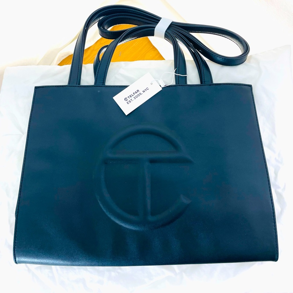 NWT Telfar black medium shopping bag